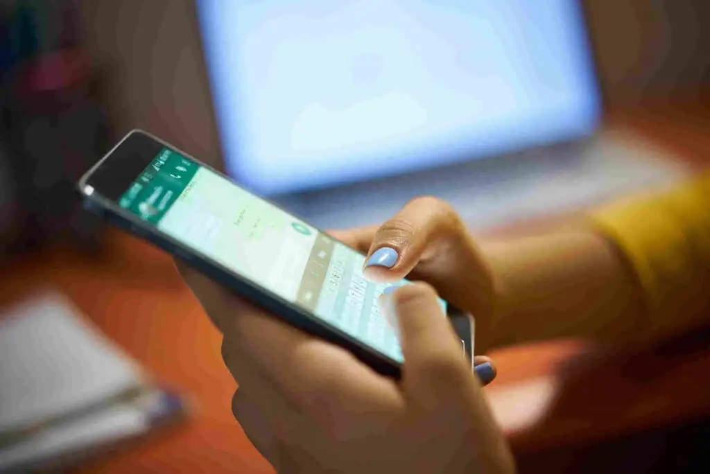 Confira mensagem para cliente no WhatsApp