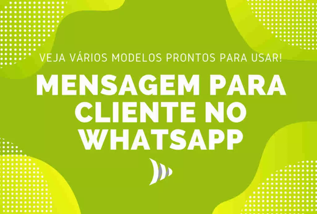 Confira mensagem para cliente no WhatsApp