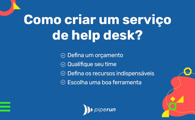 Como criar um serviço de help desk?