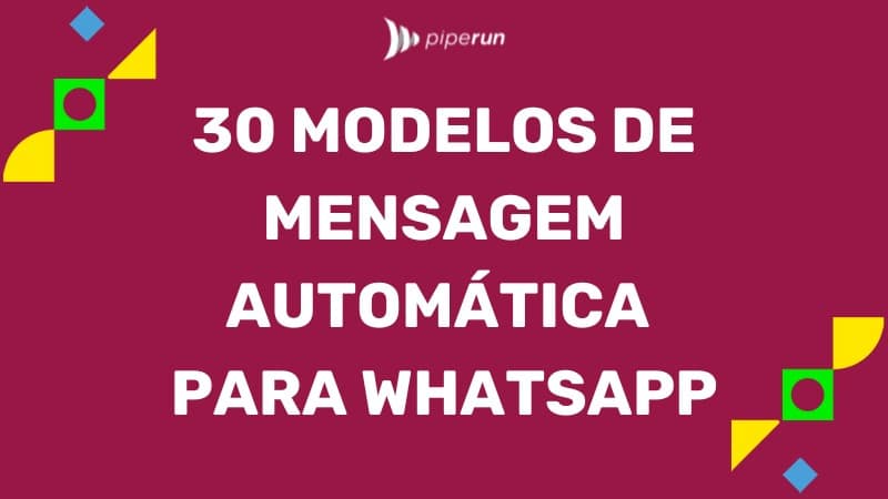 modelo de mensagem automática para whatsapp