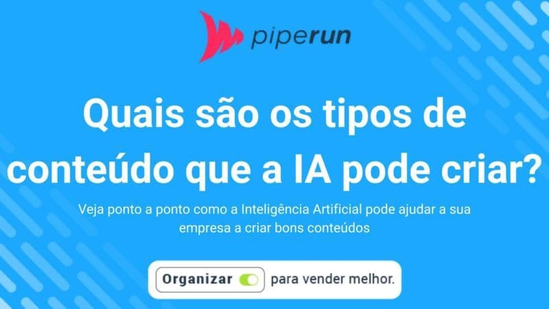 Que tipos de conteúdo a Inteligência Artificial pode criar?