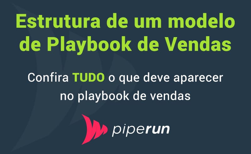 Qual é a estrutura de um modelo de playbook de vendas?