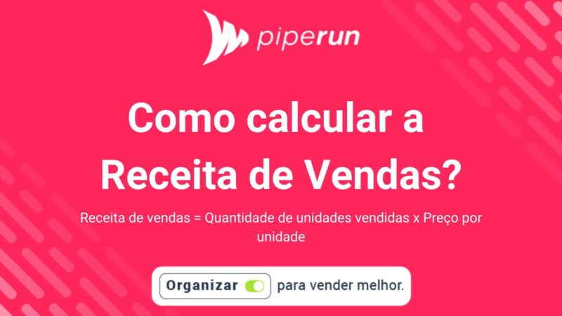 Como calcular a receita de vendas?