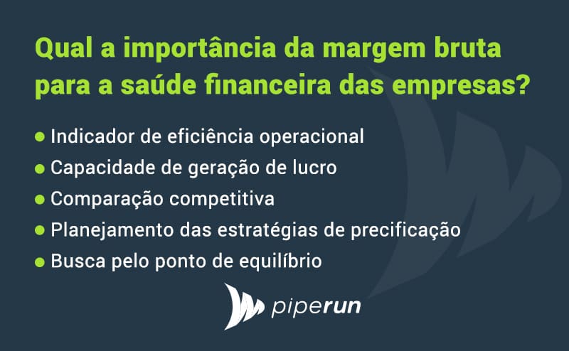 Qual a importância da margem bruta para a saúde financeira das empresas?